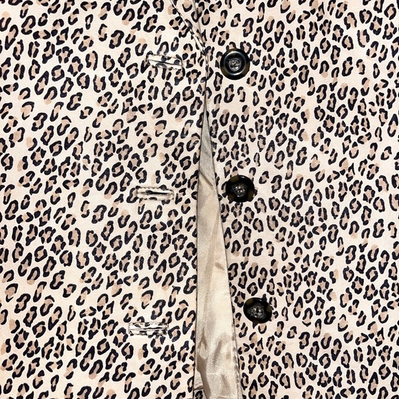 Brandon Thomas 100% Leather Black Leopard Print Blazer 🔥🔥 - Picture 3 of 5